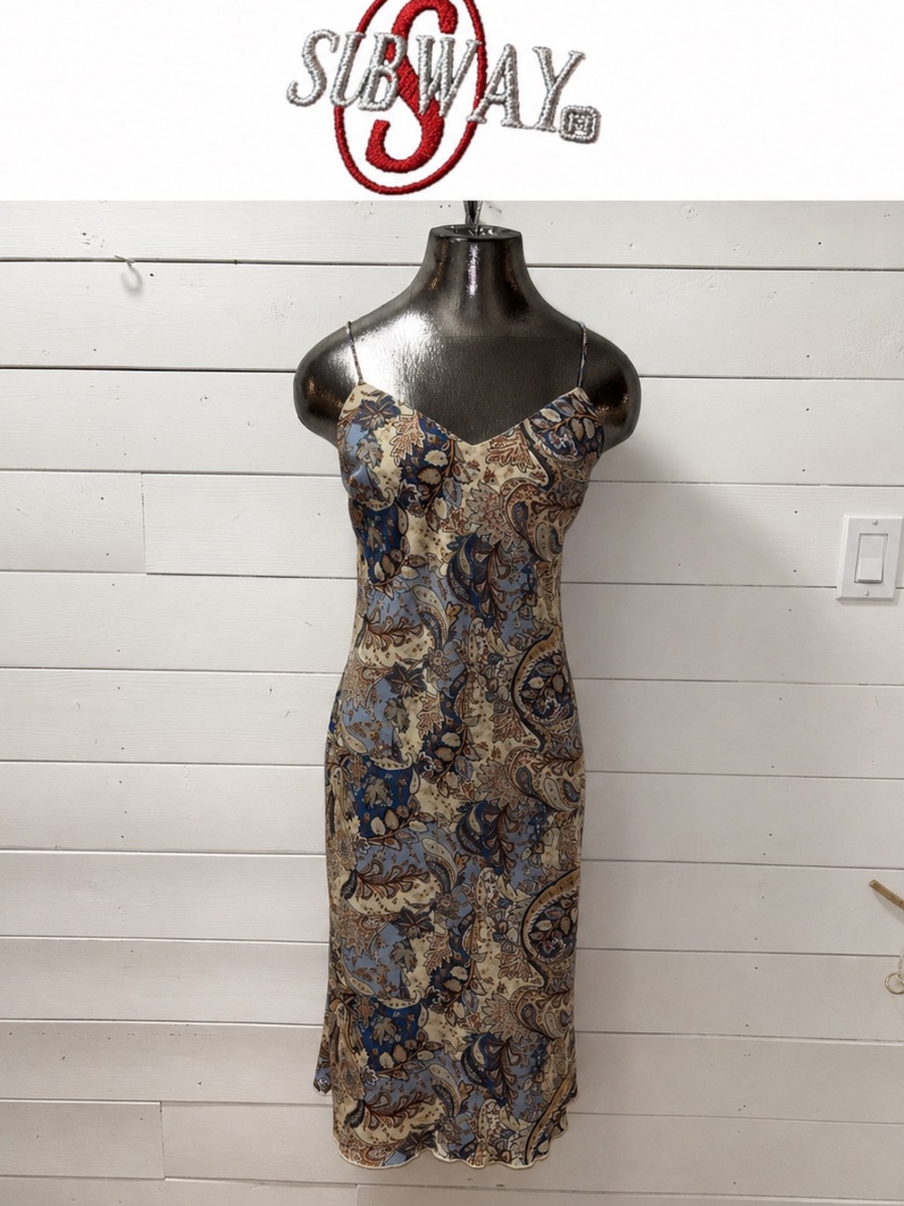 Subway Y2K Paisley Summer Midi Dress – Size M